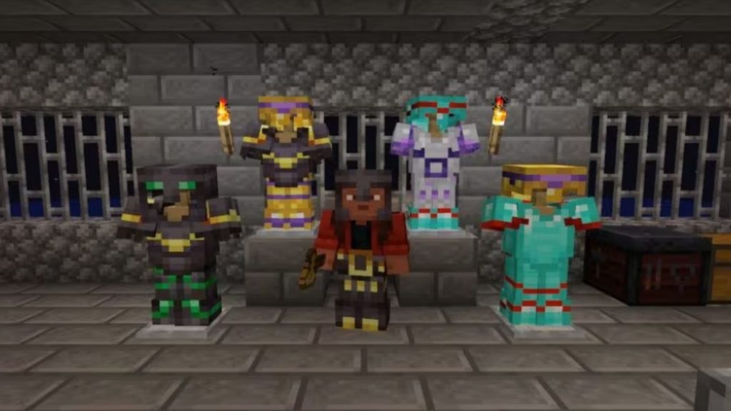 Todos los adornos de armadura y recetas en Minecraft - Dexerto